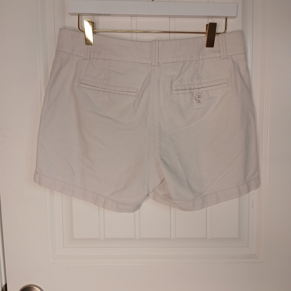 J. Crew White Bermuda Shorts Tailored Cotton Blend - Picture 2 of 4